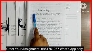 IGNOU B. ED Assignment 2024-25 | Ignou Assignment kaise Bnaye 2025 | Ignou Handwritten Assignment