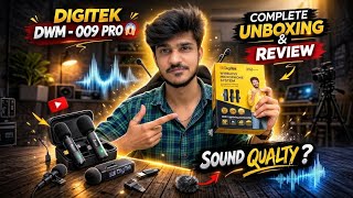 Wireless Mic for vlogging | Digitek DWM 009 PRO unboxing & review in 2026 | Wireless mic under 1000