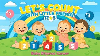 1️⃣2️⃣3️⃣ Let’s Count with Little Friends! #numberlearning  #countingforkids #cocomelon #babyrhymes