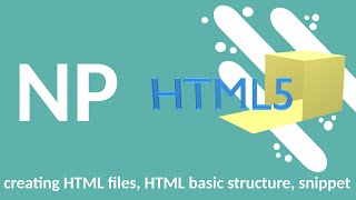 HTML5-Course: Creating new file, HTML foundation & VS-Code snippet