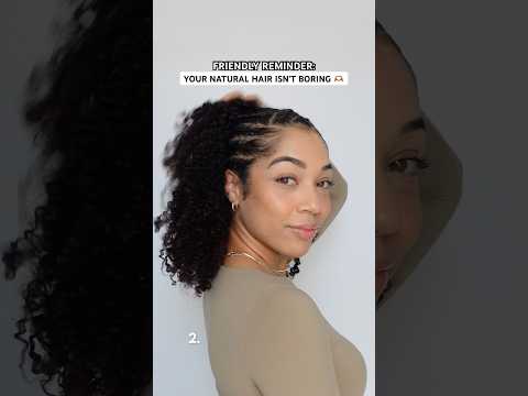 Your Natural Hair Isn’t Boring 🫶🏽 #naturalhairstyles #curlyhairstyles #curlyhairinspo
