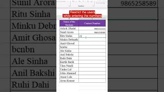 Proper use of data validation #exceltips #msofficeexcel #datavalidation #exceltricks