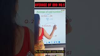 Average trick for odd numbers
