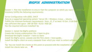 BigFix Live sessions