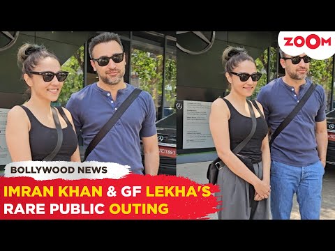 Imran Khan makes RARE PUBLIC appearance with Lekha Washington; GREETS paps with a smile