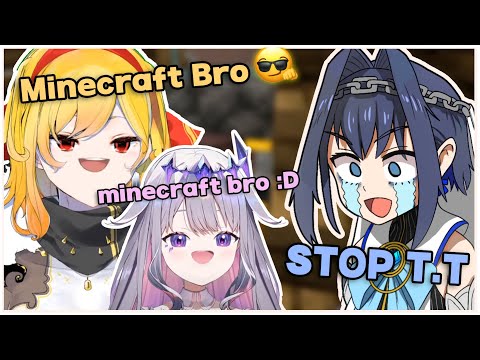 Biboo and Kaela INVITES Kronii VIGOROUSLY to play MINECRAFT