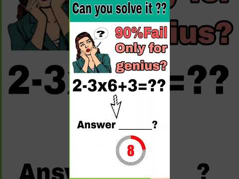 Genius IQ Test #mathshorts  #mathematics