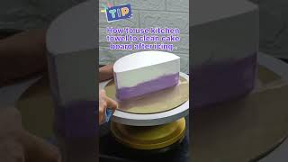 Easy hack- Cleaning cake board after icing/cake decorating ideas #shorts #quicktips #cakedecorating