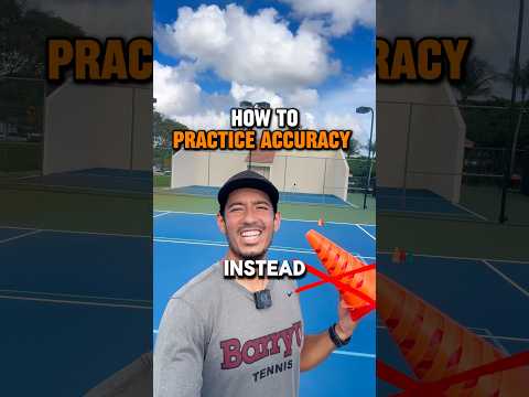 How to become extremely accurate in tennis (not cones)