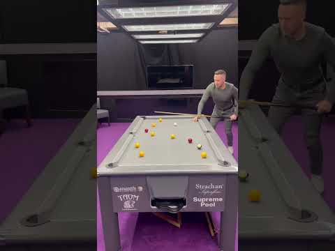 Overthinking is overrated.. 🤔       #8ballpool #billiards #trickshot #pooltable #garethpotts