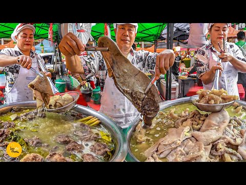 Most Amazing Pork Bhoti Kaleji Soup In Bangkok Street l Thailand Street Food