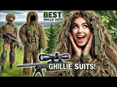 🌿 Ginsco Ghillie Suit Full Face Mask Gloves Set | Best Gillie Suits 🏞️