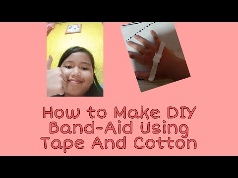 How to make DIY Band Aid Using Cotton And Tape! |Tutorial | Princess Nicole Gaming
