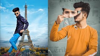Instagram new viral photo  editing tutorial || Picsart Lightroom The Eiffel Tower || Prakash Editz
