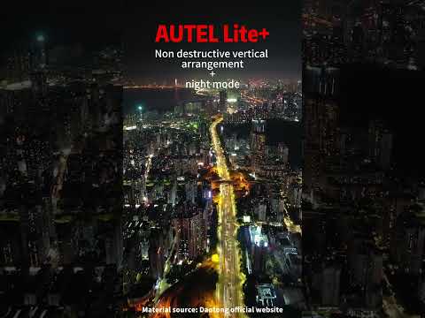 AUTEL Lite+  Non-destructive  vertical arrangement + night mode  #youtubeshorts #dronevideo
