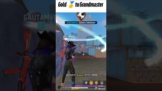 cs ranked push 🥇 gold to grandmaster !! free fire rank push  #shorts #headshots #ffshorts