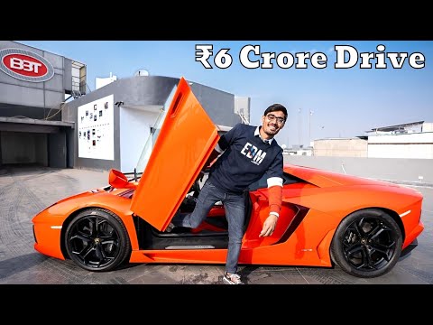 Driving Lamborghini Aventador on Road in Delhi-NCR | Crazy XYZ