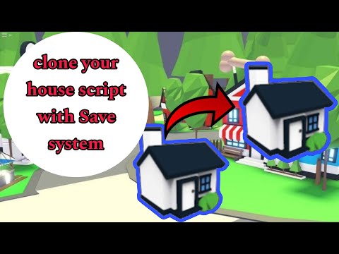 Roblox adopt me House Clone v2 with save system script #roblox #script #adoptme