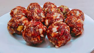 Dates and dry fruit ladduSugar free healthy