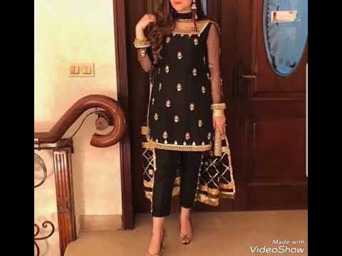 Ultra fashionable plazo dhoti and straight pant suit latest designs