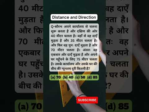 Distance and Direction reasoning | Important Reasoing Question For all exams | reasoing | Disa Duri