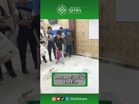 Emergency Skills 🧯 Astrians Practicing Fire Extinguisher Use