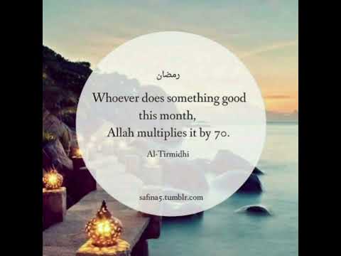 Let's make the most of it. When Life becomes Ramadan, Hereafter becomes Eid!