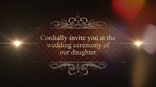Wedding Invitation Video, Muslim Wedding Invitation Video