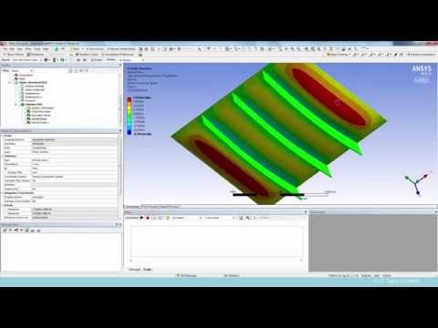 Stiffened Plate Static Structural Finite Element Analysis