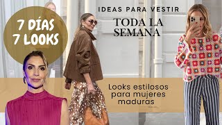 LOOKS para la SEMANA adaptando las tendencias a mi estilo y edad (tu asesora de imagen y moda)
