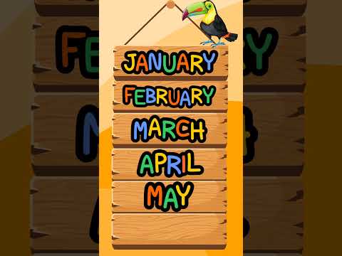 Months Of The Year #kidssongs #subscribe #new #kidslearning #learning #abcd #readingforkids #shorts