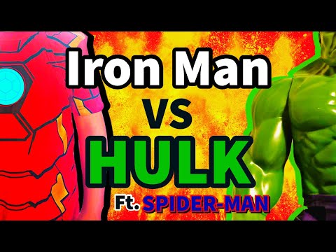 KIDS! Marvel's IRON MAN SPIDER-MAN HULK Story! Pretend Play Hero Skit