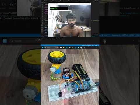 Anti-Sleep alarm system for Drivers! #arduino #python #robotics #electronic #shorts