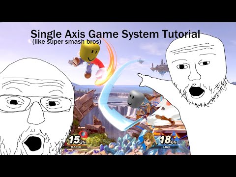 ROBLOX How To Make A Single Axis Game System (Like Super Smash Bros) : Movement & Camera