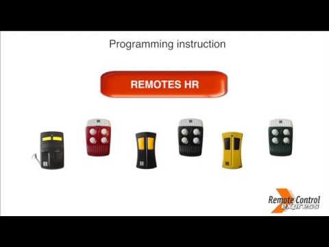 Programming my remote HR