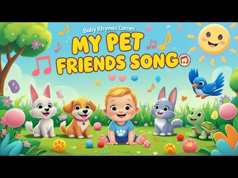 🐶🎵 My Pet Friends Song |Rhyme for Babies!🐱🐢 #babyrhymes  #toddlercartoons  #choochootrain #cocomelon