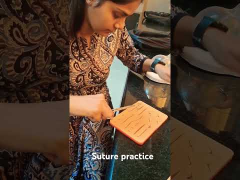 Learning suture technique #anesthisa #M.scA&OTT