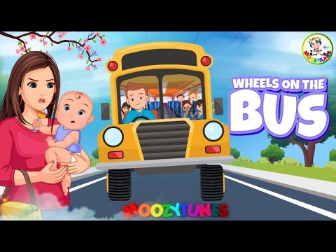 The Wheels On The Bus | Kids Learning Series #moozytunes #learning #numbers #colors #alphabets #fun