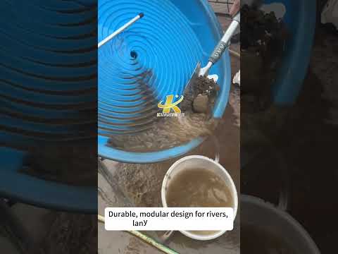 Processing concentrates through the Gold Spiral Wheel #gold #goldrush #goldmines