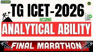 TG ICET-2026 Exam Preparation | Analytical Ability Marathon |🔥 | ICET Series #1million  #icet2026