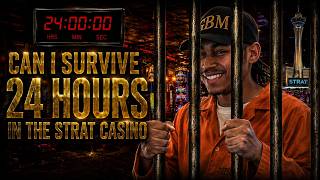 24 HOUR OVERNIGHT CHALLENGE IN THE STRAT CASINO !!