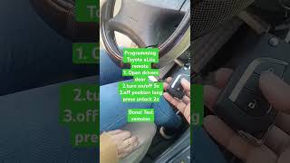 Toyota aLtis 2005 #remoteprogramming Toyota aLtis Remote programming Toyota altis