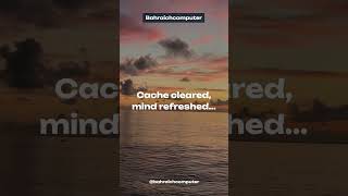 Cache cleared, mind refreshed #computer #computersolutions #laptop