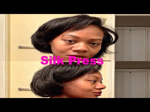Silk Press on Natural Hair