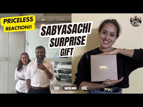 Sabyasachi Belt Surprise 🎁 | Sister’s Reaction is PURE GOLD! #gift #brothersister