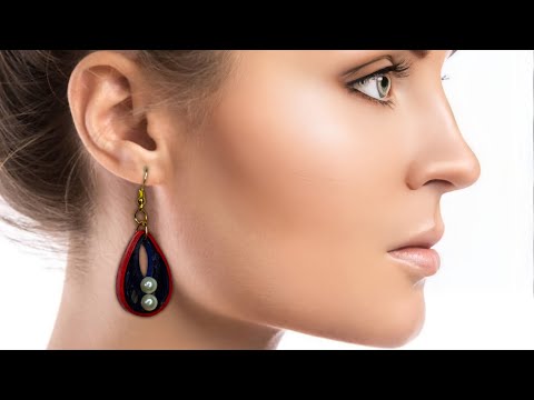 Easy earring Making At Home | DIY Earring | Quilling Earring| Trendy and Stylish #artisticnatha #diy