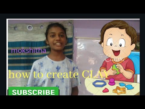 Mokshitha creation : How to make a clay