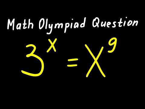 A Nice Math Olympiad Exponential Equation 3^x=X^9