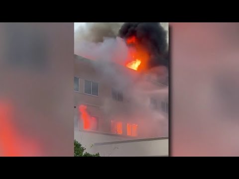 Cell phone video shows blaze at SW Houston law office