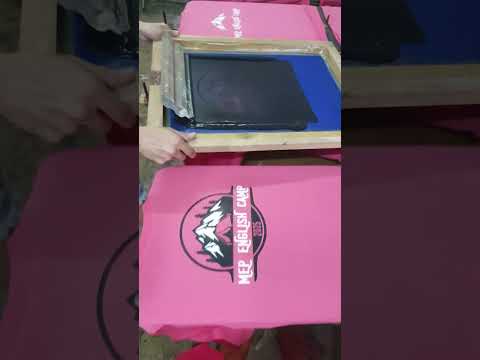 ร้านดอนเมืองสตีล Ep 45 ลูกค้าสั่งสกรีนเพิ่ม เสื้อ Camping #screen #บล็อกสกรีน #screenprinting